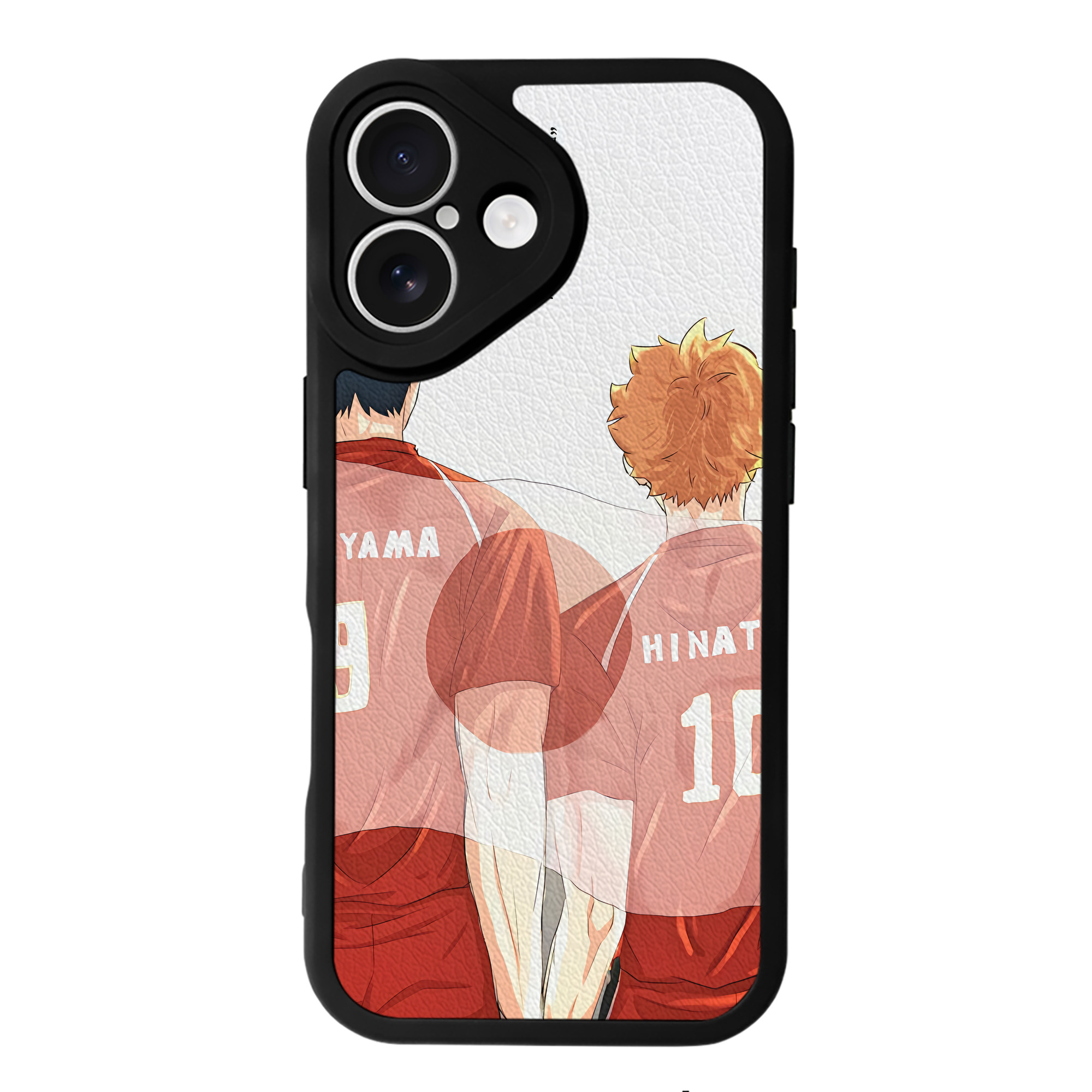（画像用） ハイキュー!! Haikyu!! 【iPhone 16シリーズ対応】シリコンスマホケース（レザー調） 材質：シリコン
